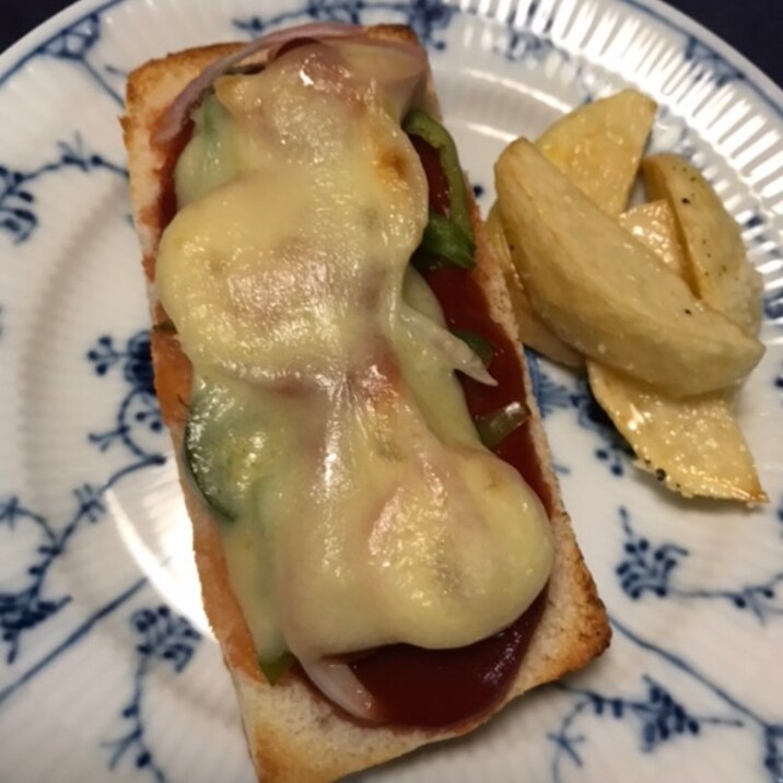 ピザトーストとフライドポテトのランチプレート レシピ 作り方 By ボンド子 楽天レシピ ピザトーストとフライドポテトのランチプレート レシピ 作り方 By ボンド子 楽天レシピ